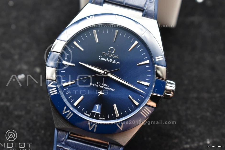 Blue Ceramic A8900 Gummy Blue Strap Super 1:1 Clone VSF Blue Edition Constellation on Dial Breathable Best SS 546 0812